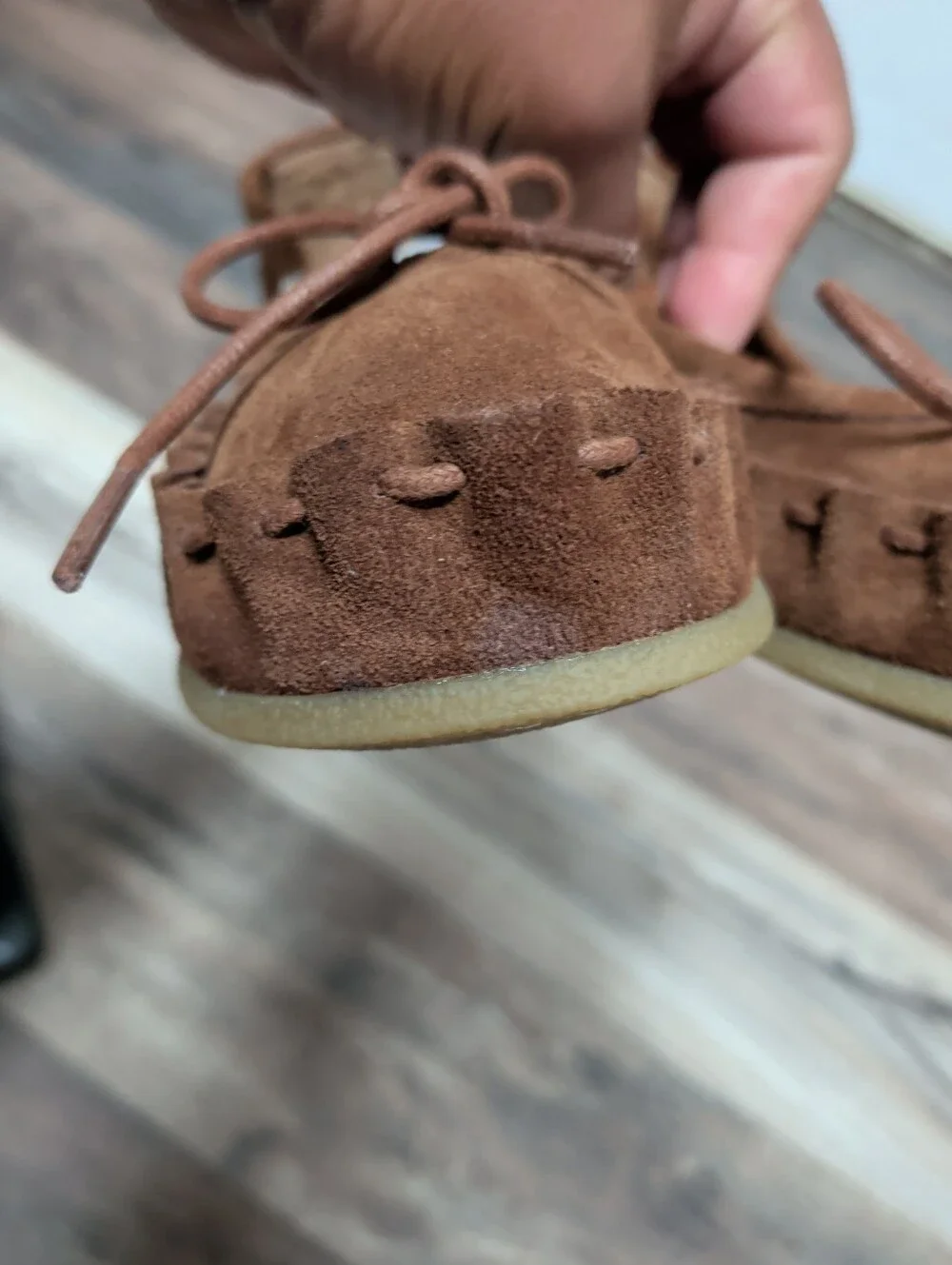 Juil Bumi Terra Brown Suede Moccasin Grounding Copper Shoes Natural Hippie Sz 7